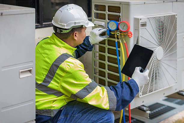 Professional Hvac Installation technician working in Hamilton, NY
